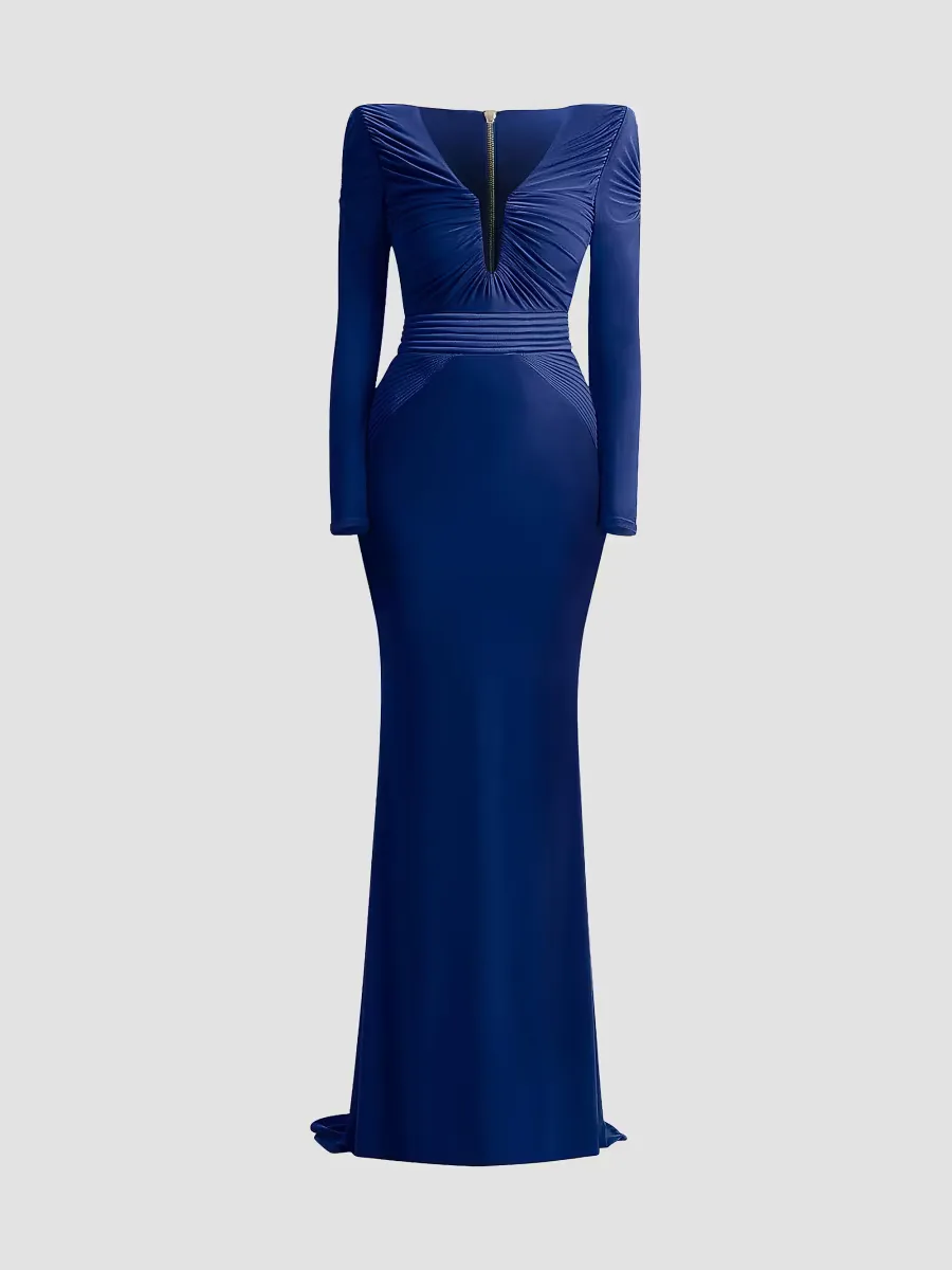 The Bloom Gathered Jersey Gown by Zhivago