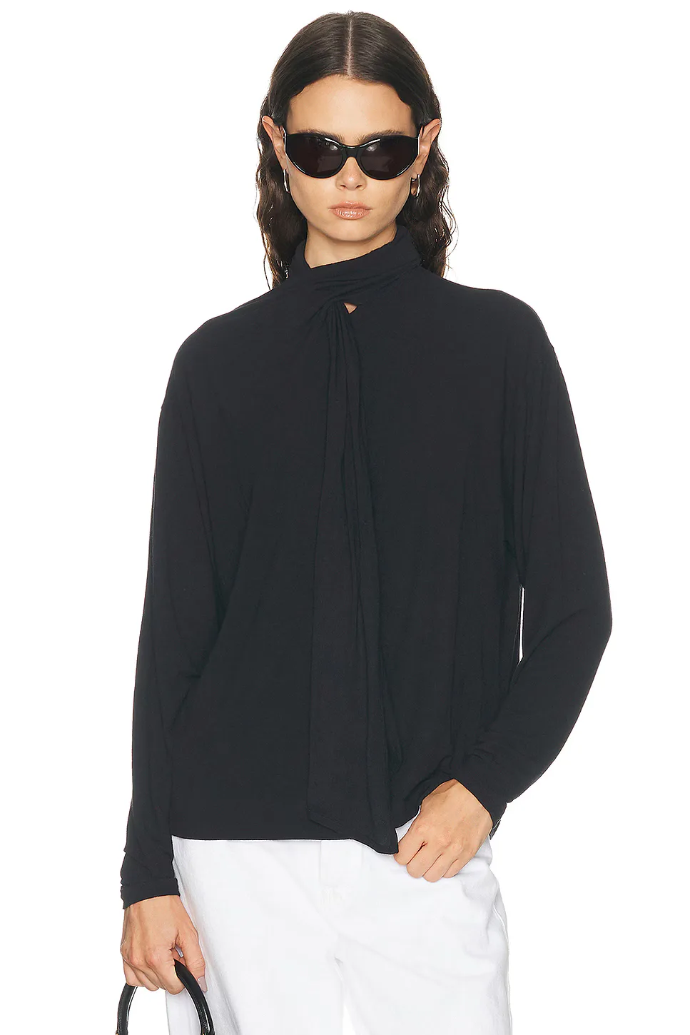 Renata Scarf Neck Top by AGOLDE