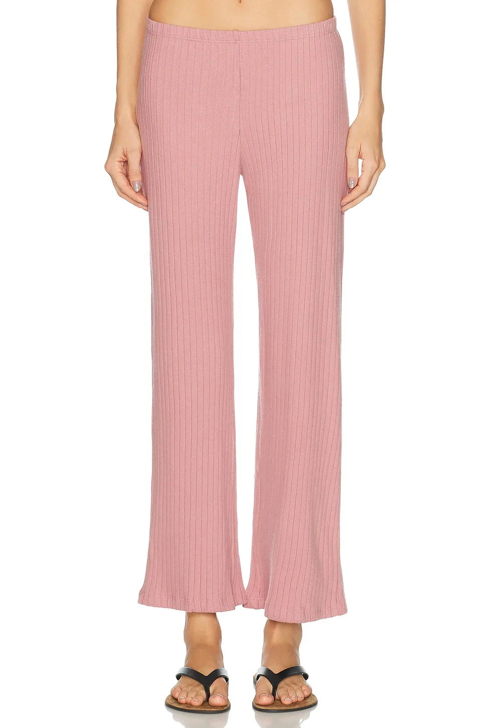 The Sweater Rib Simple Pant by Donni