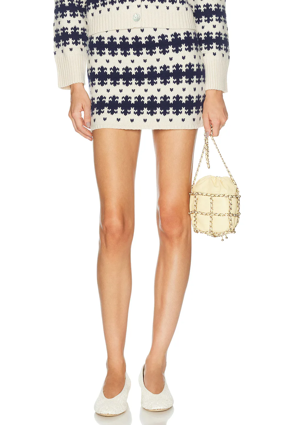 Royal Fair Isle Mini Skirt by Calle Del Mar