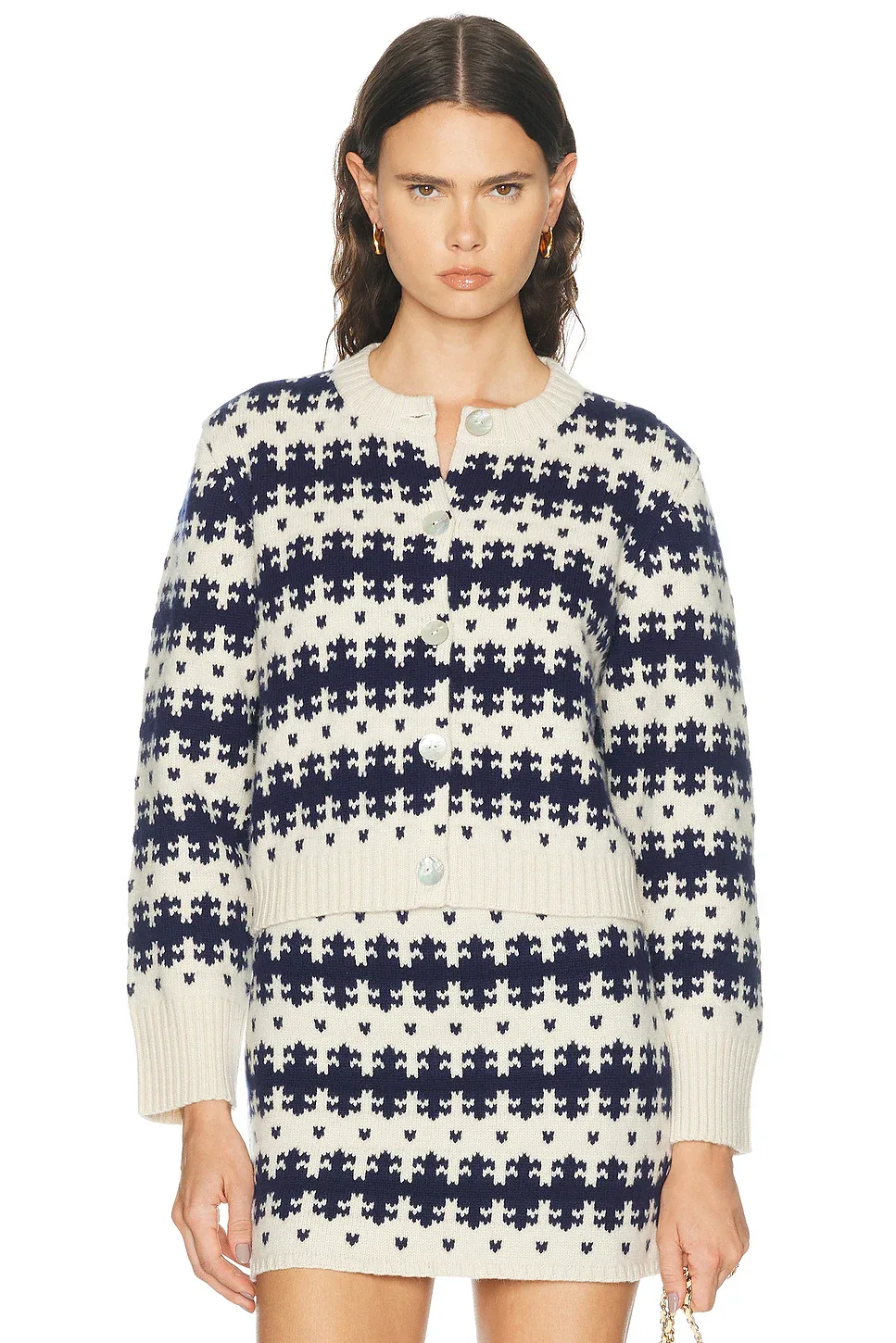 Royal Fair Isle Cardigan by Calle Del Mar
