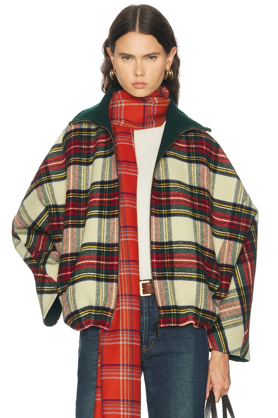 AJ Wool Tartan Check Jacket