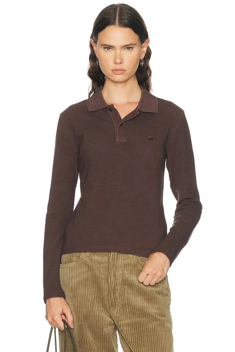 Carhartt WIP Long Sleeve Dora Polo Top by Carhartt