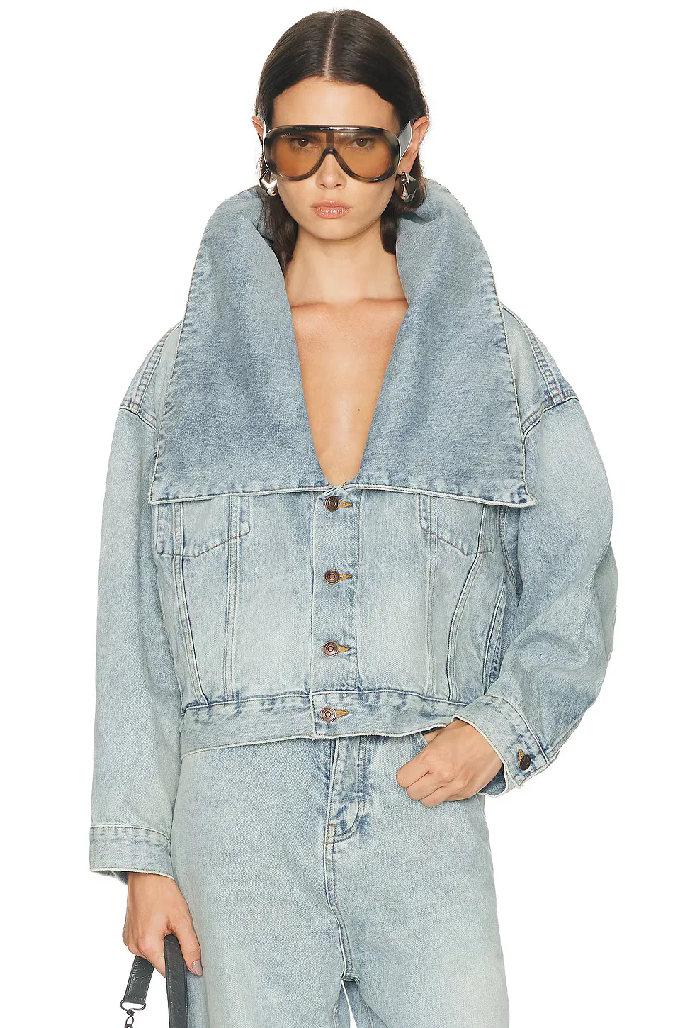 Standing Collar Boxy Jacket by Balenciaga