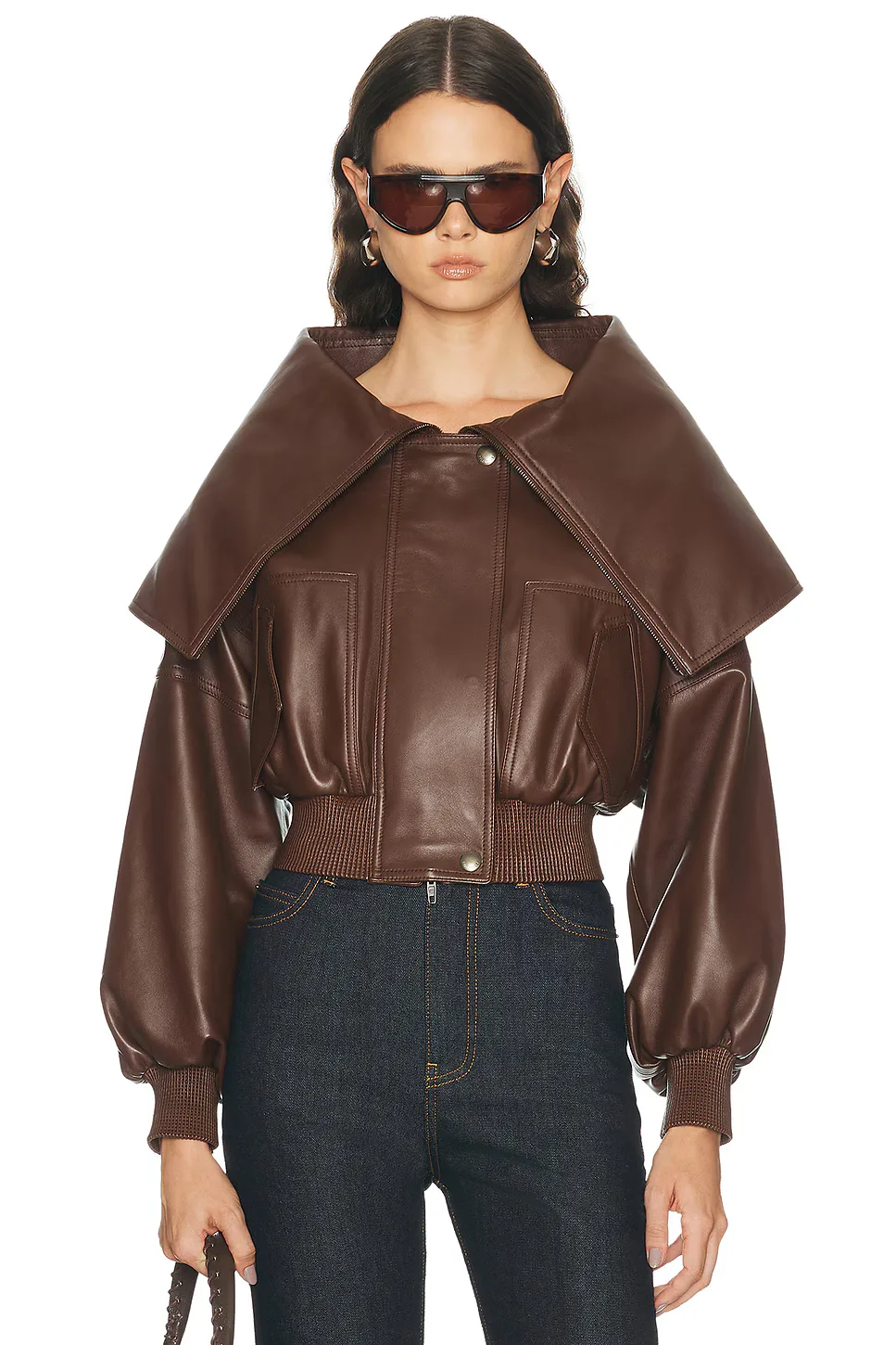 Wrap Collar Blouson Jacket by Balenciaga
