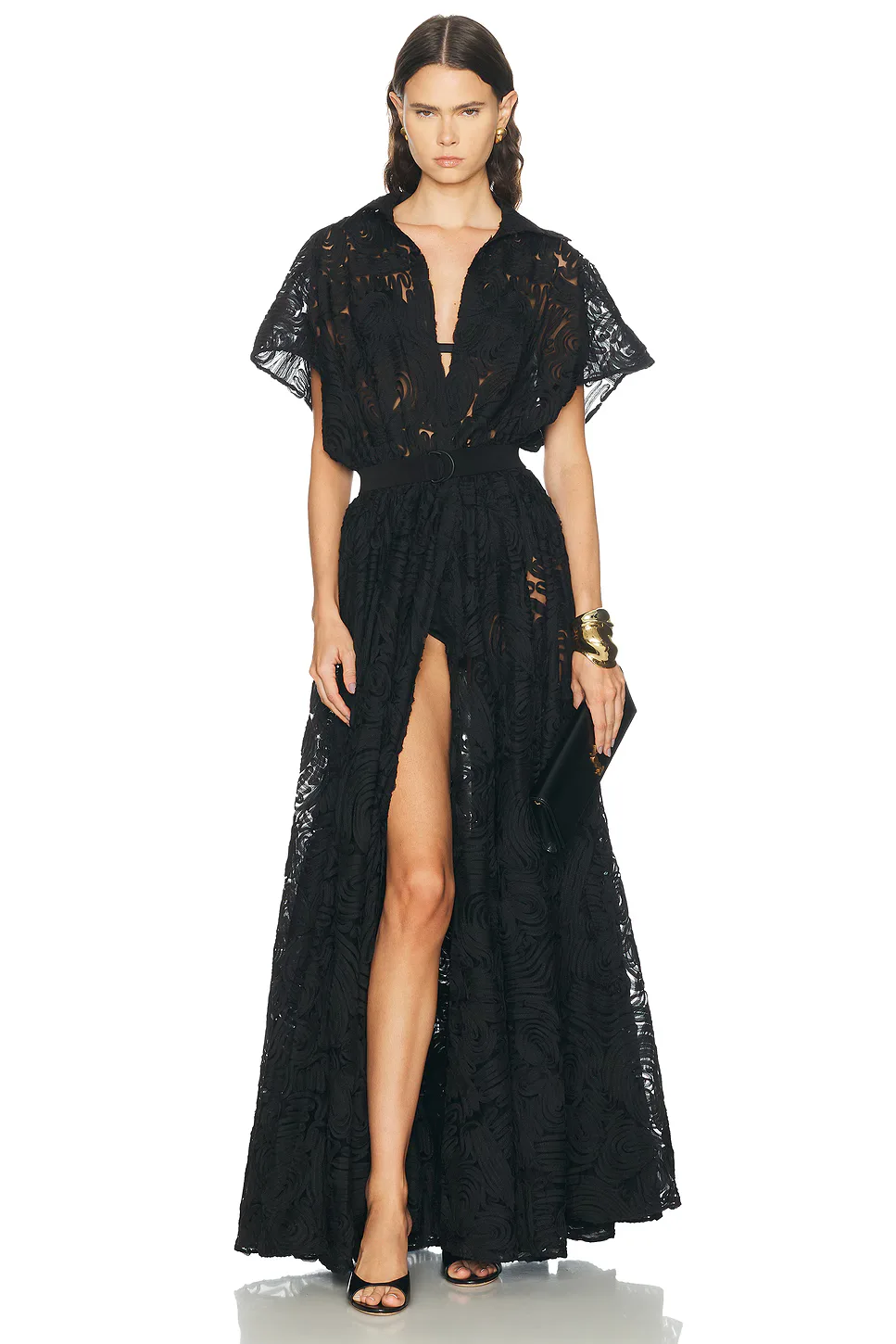 Norma Kamali for FWRD Oversized Sleeveless Flared Gown by Norma Kamali