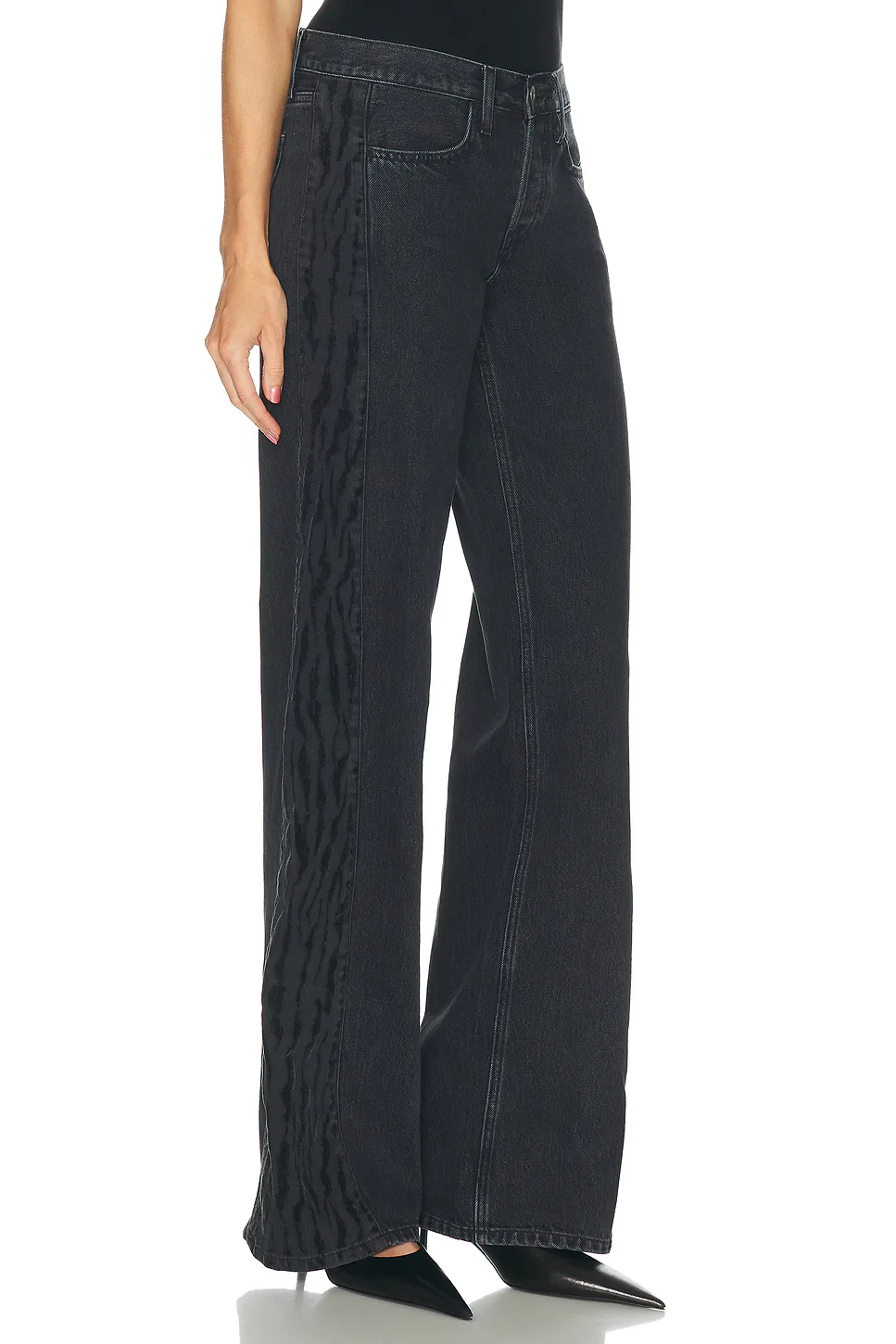 RE/DONE Laurel Zebra Barrel Jeans by Re/Done