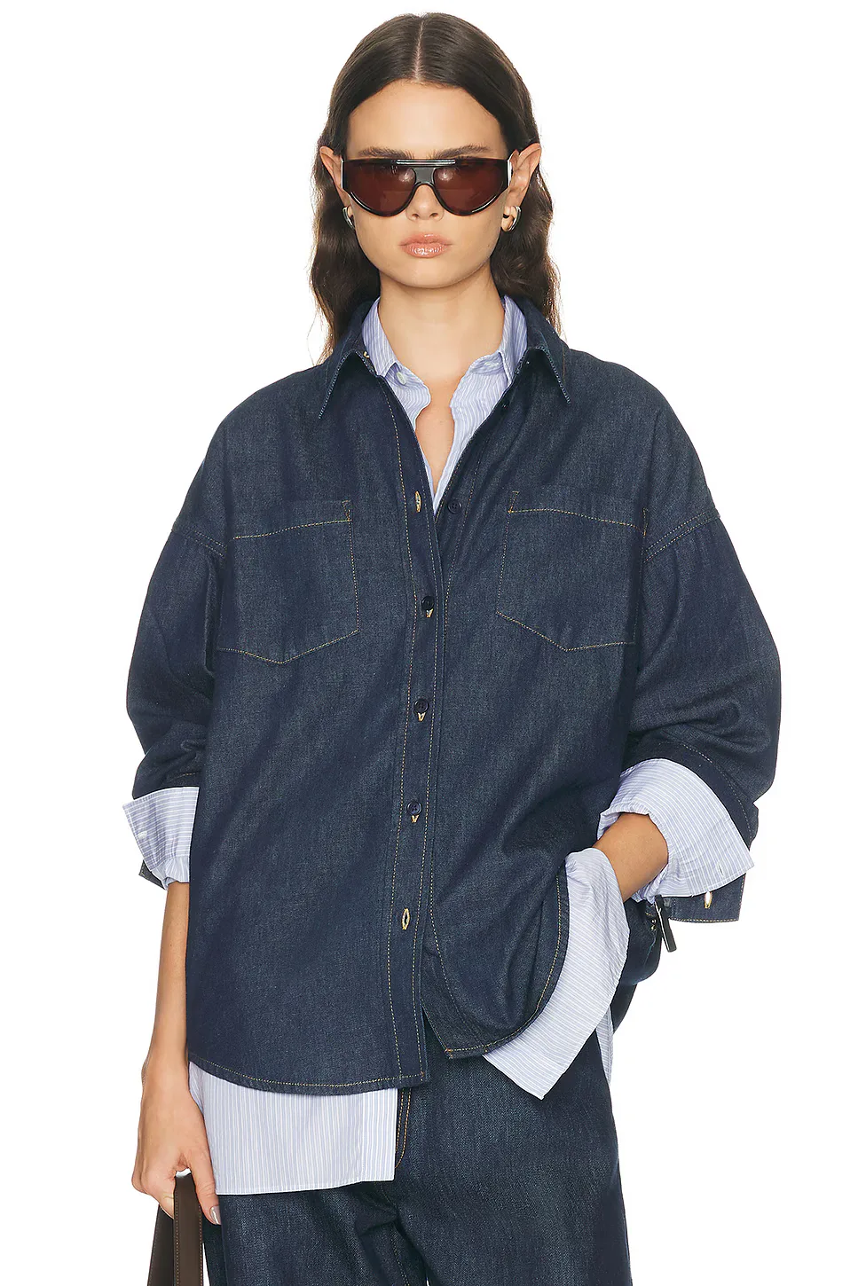 Deira Denim Shirt by The Frankie Shop