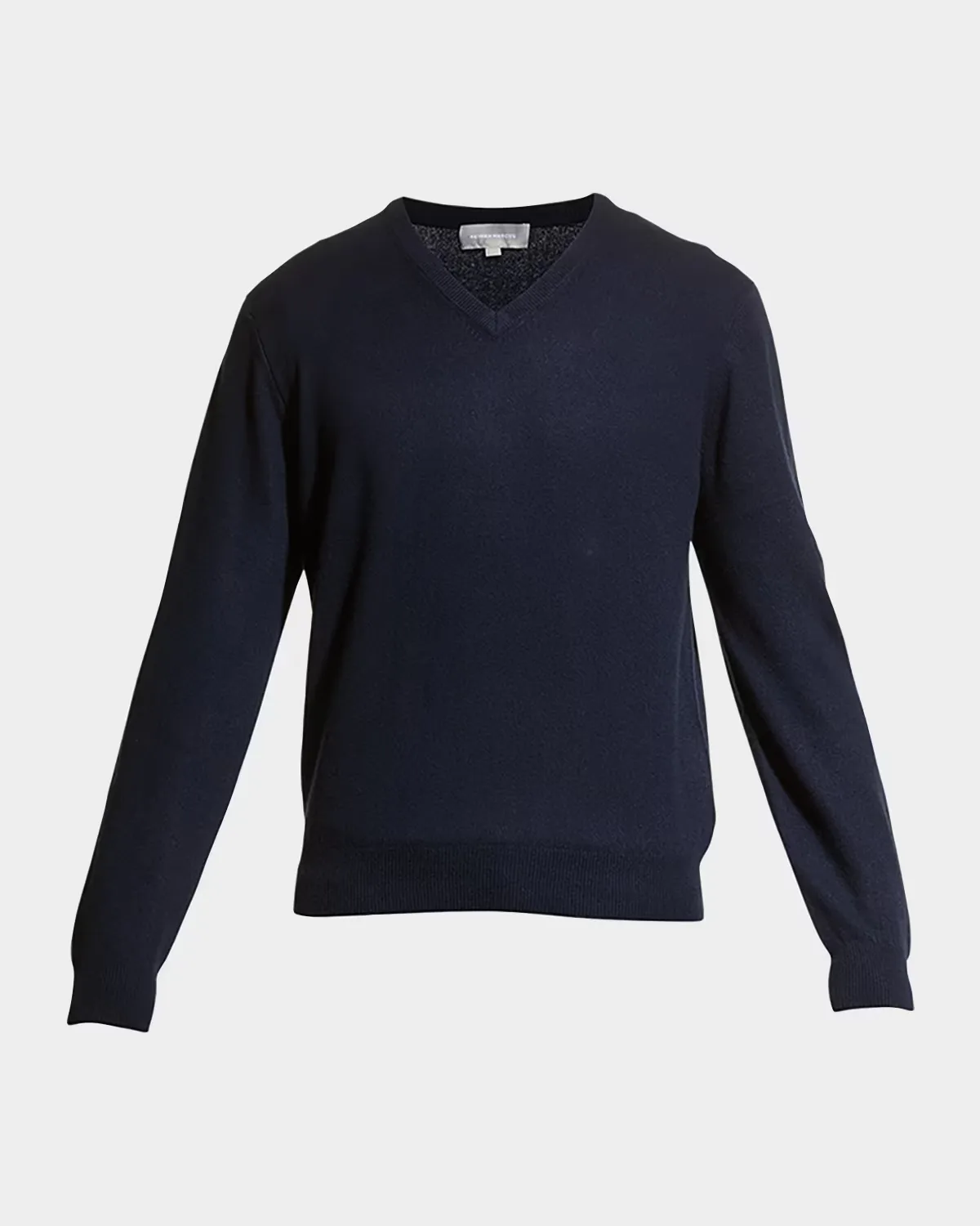 Wool-Cashmere Knit V-Neck Sweater by Neiman Marcus
