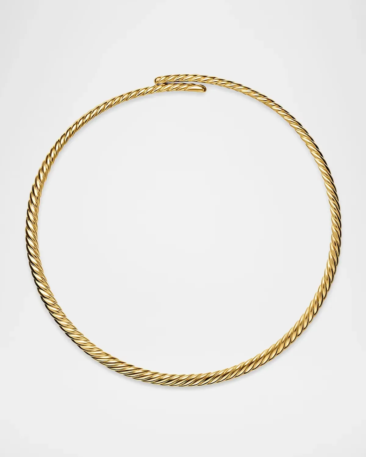 Sculpted Cable Necklace in 18K Gold, 5MM by David Yurman