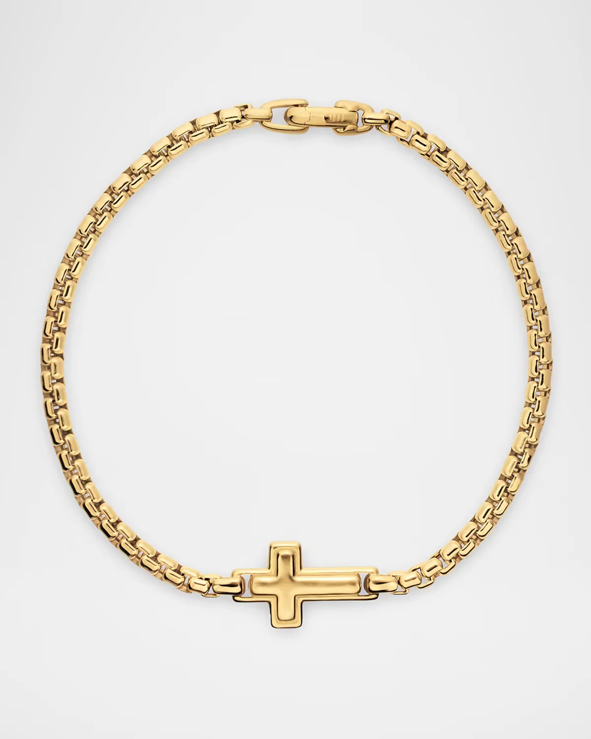 Cross Station Bracelet in 18K Yellow Gold, 3.4mm by David Yurman