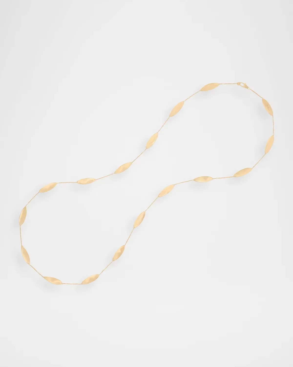 Lunaria Twist 18K Yellow Gold Long Station Necklace by Marco Bicego