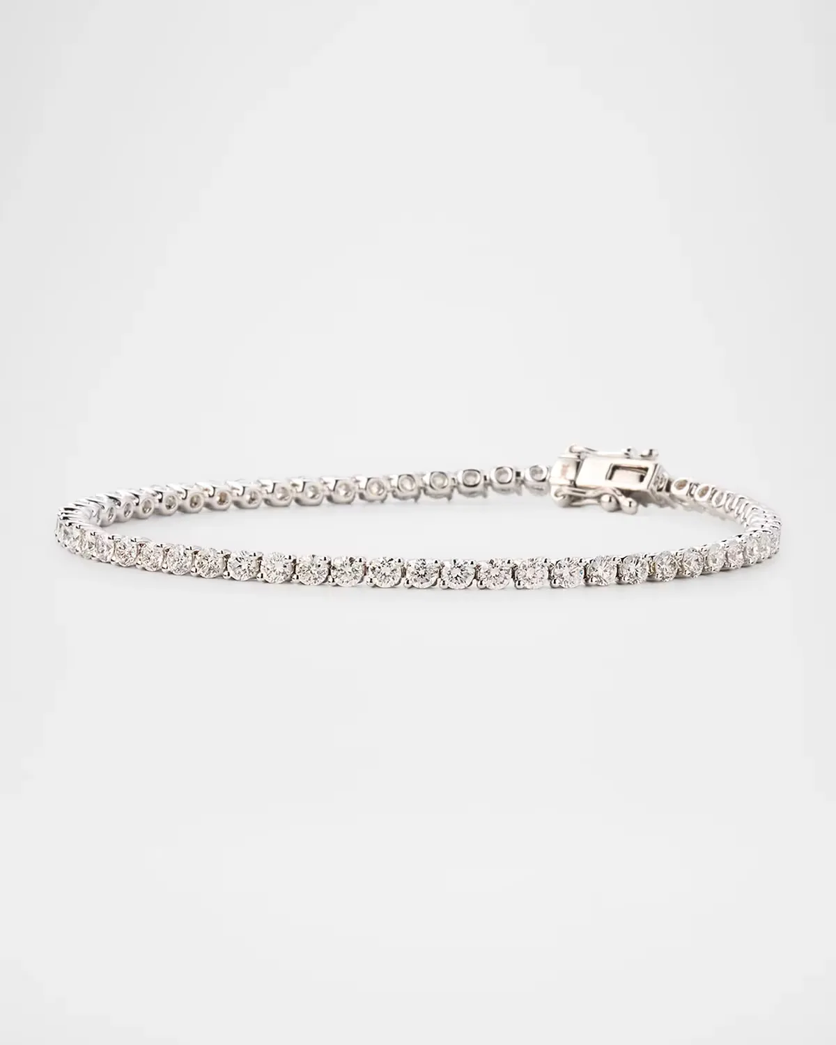 18K White Gold & 3.62 TCW Diamond Tennis Bracelet