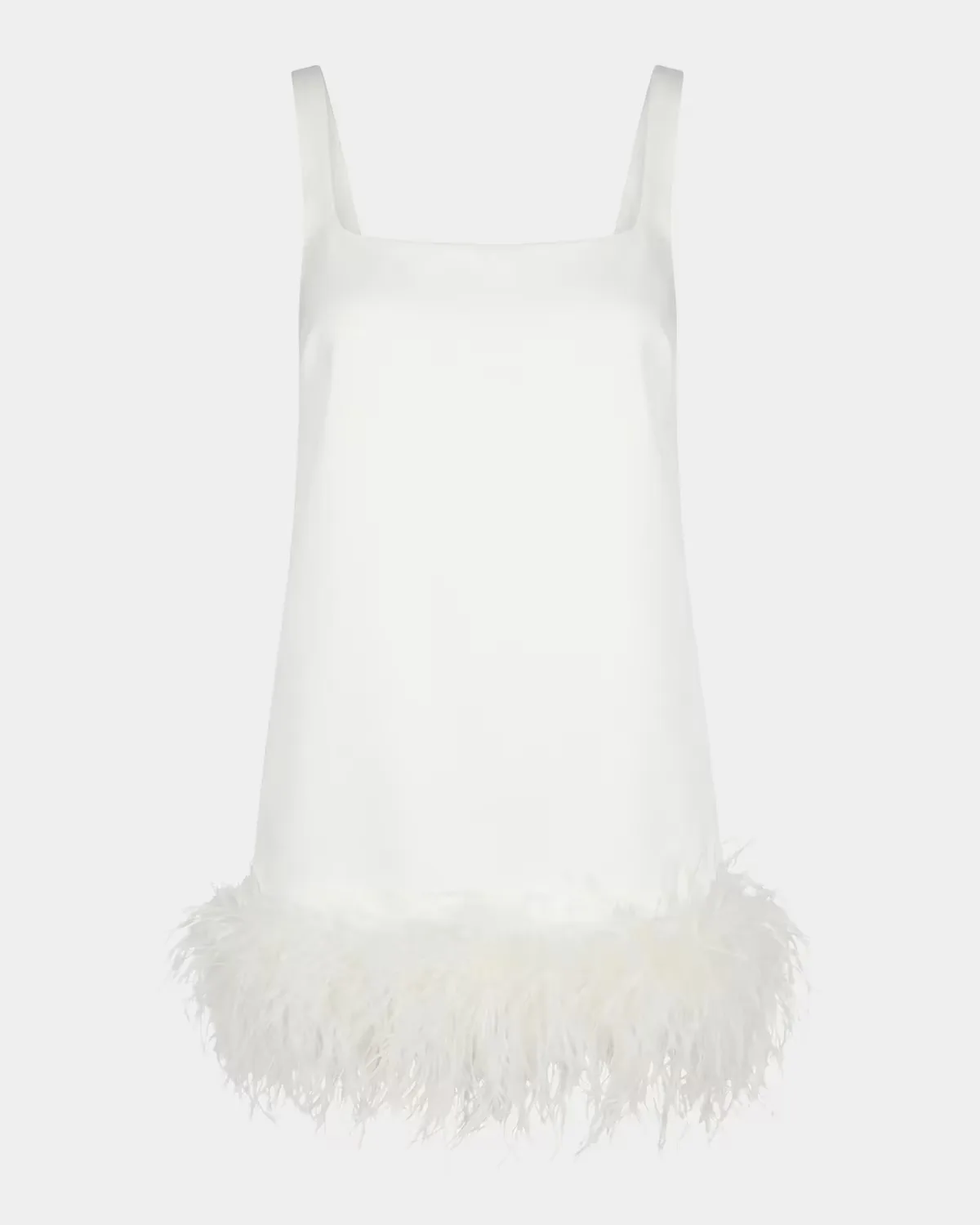 Ragna Feather-Trim Mini Dress by Retrofête