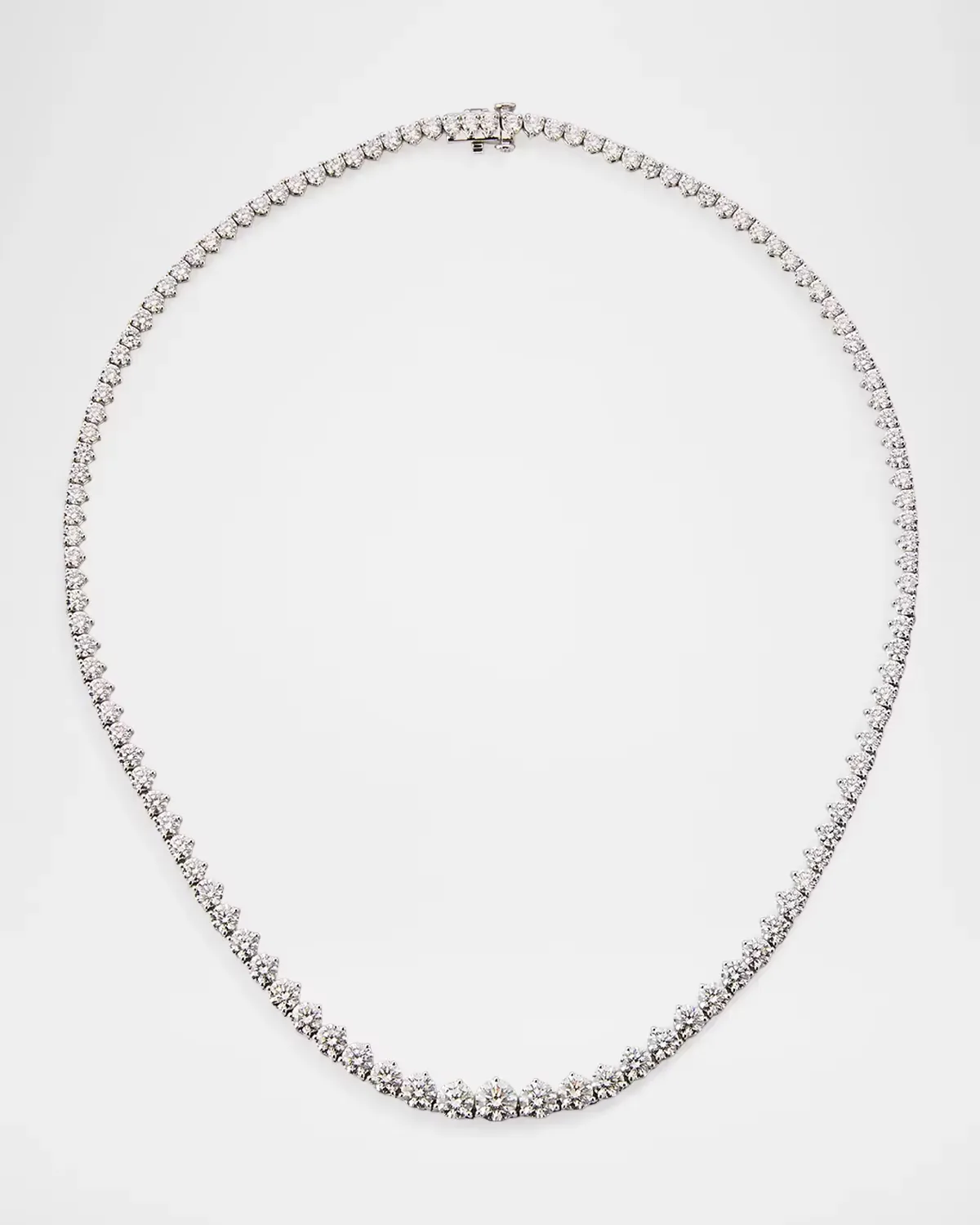 18K White Gold & 16.58 TCW Diamond Tennis Necklace