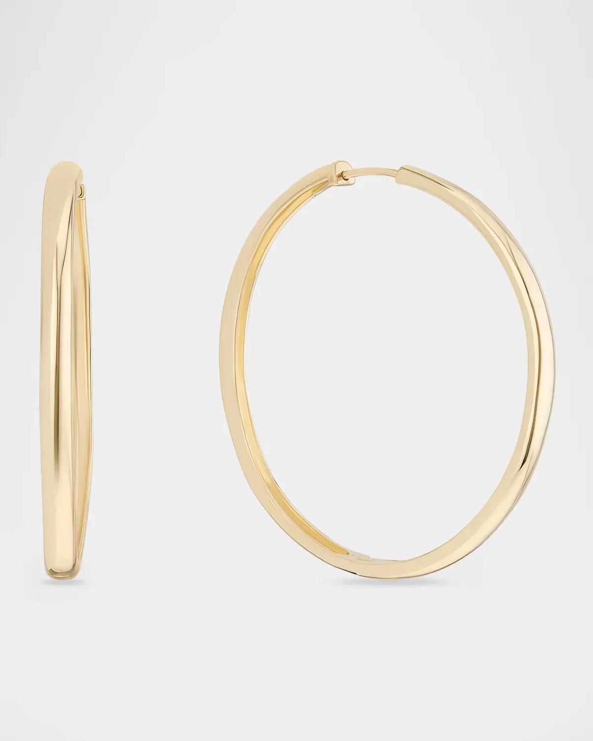 14K Yellow Gold Hoop Earrings by Lana