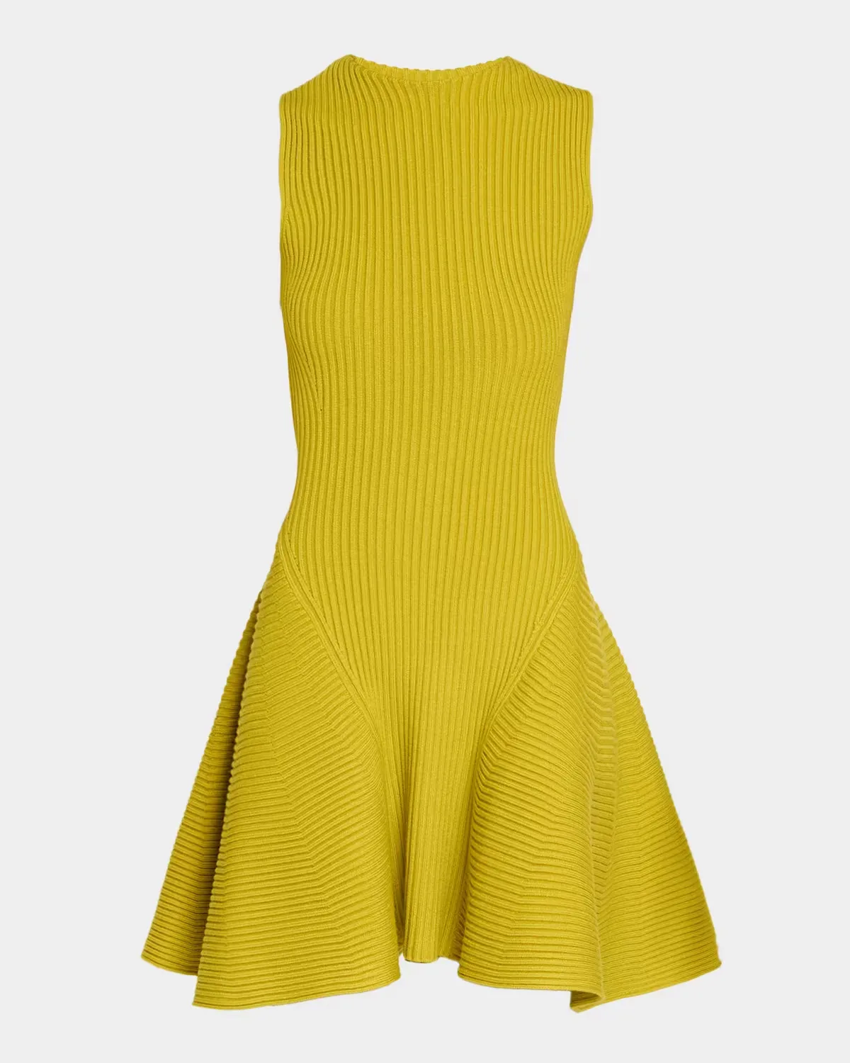 Sleeveless English Rib Mini Skater Dress by ALAA