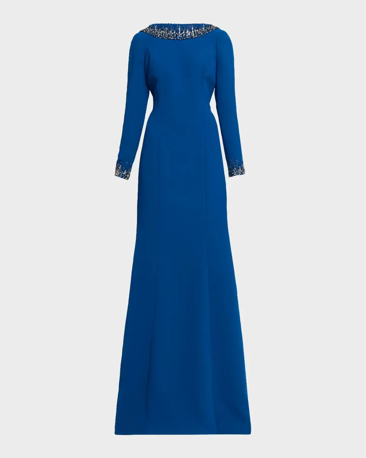 Beaded Crepe Gown by Teri Jon