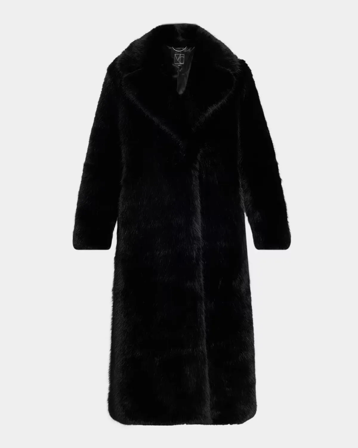 Mink Stripe Faux-Fur Coat