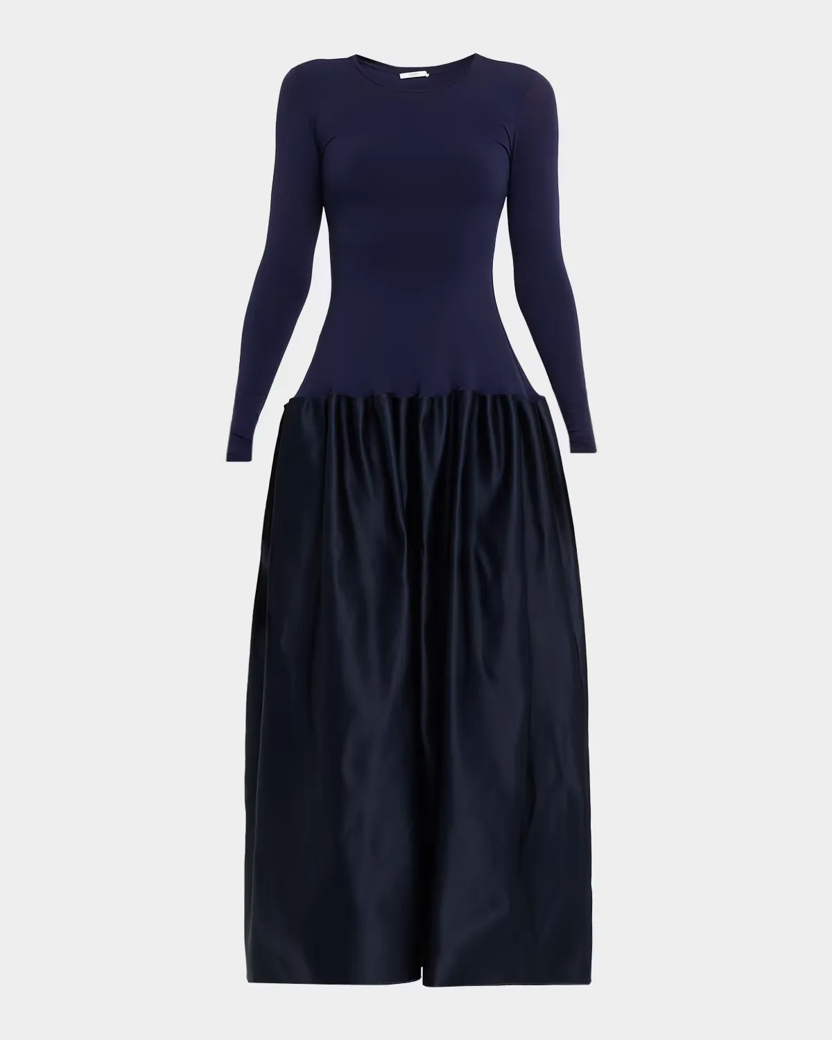 Catrin Drop-Waist Duchesse Satin Maxi Dress by FForme
