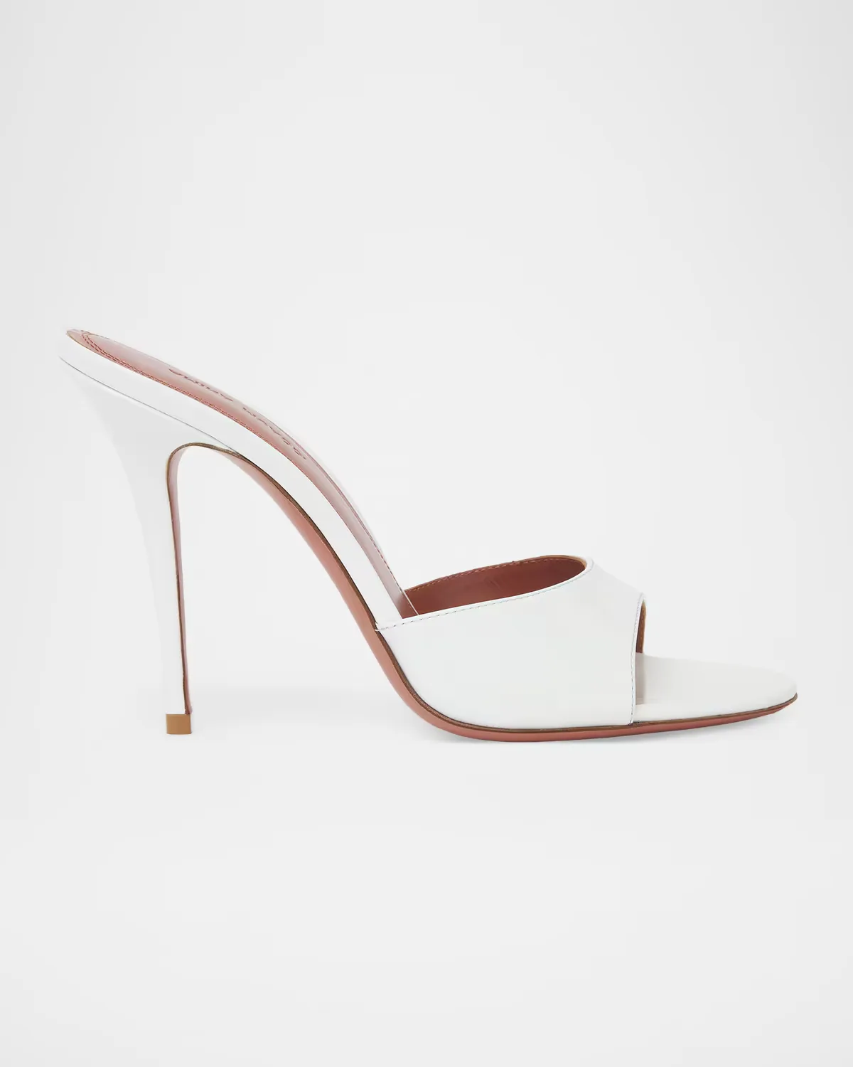 Elodie 105MM Leather Mules by Amina Muaddi