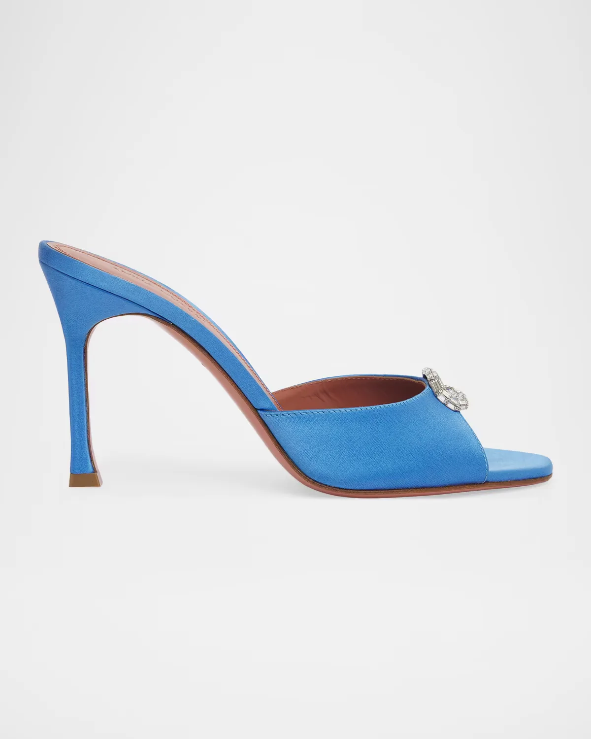 Camelia 95MM Crystal-Embellished Satin Sandals by Amina Muaddi