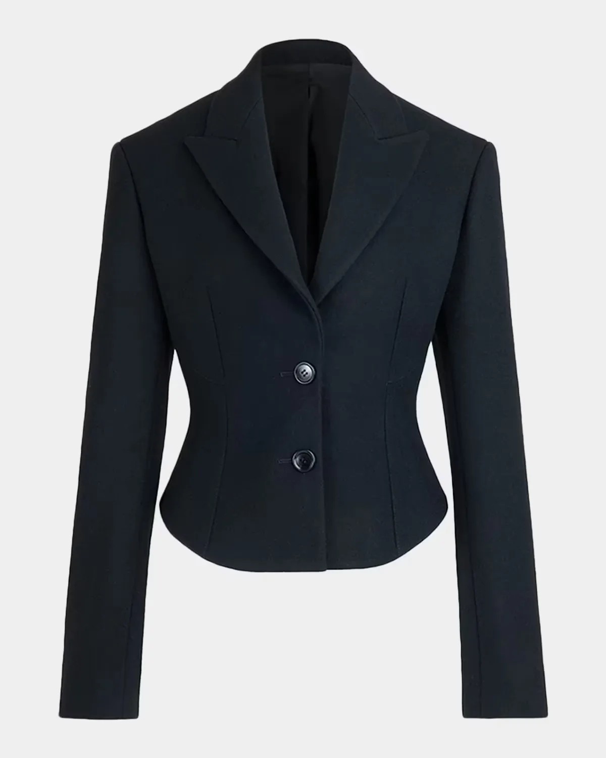 Tailored Felted Wool Blazer