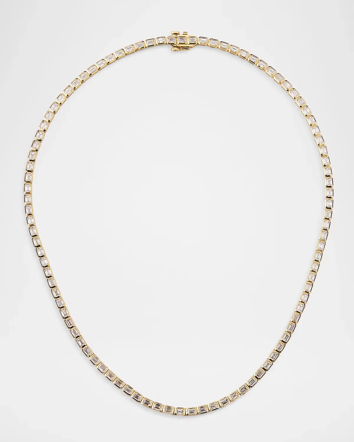 18K Yellow Gold & 9.18 TCW Diamond Tennis Necklace by Neiman Marcus