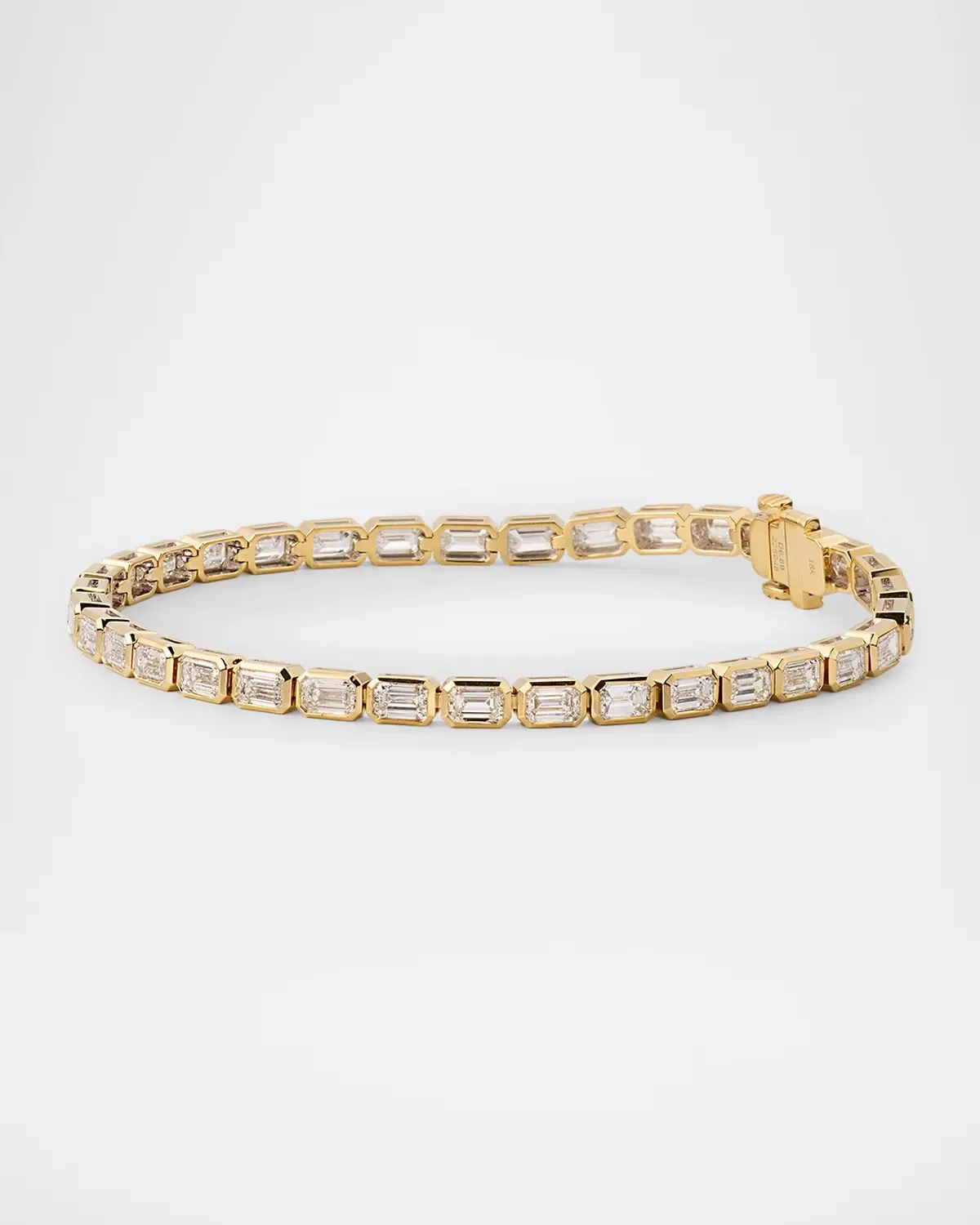 18K Yellow Gold & 6.86 TCW Diamond Tennis Bracelet