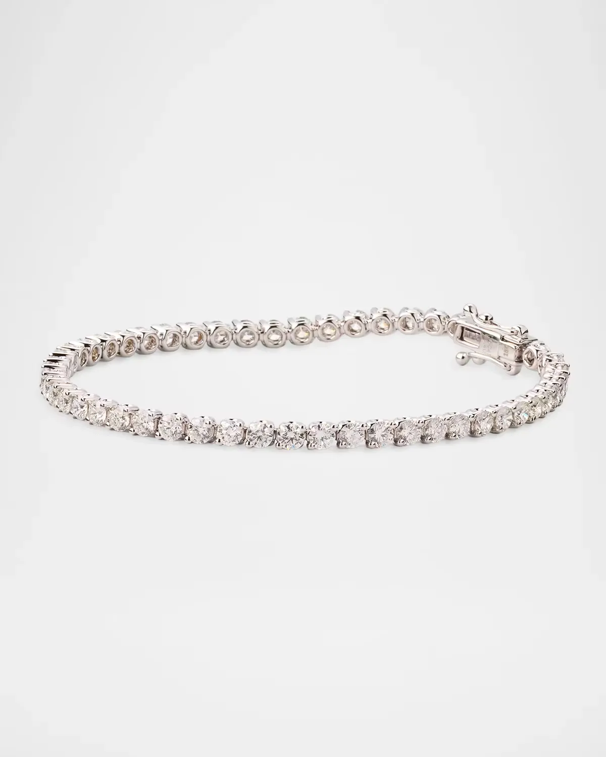 18K White Gold & 5.32 TCW Diamond Tennis Bracelet