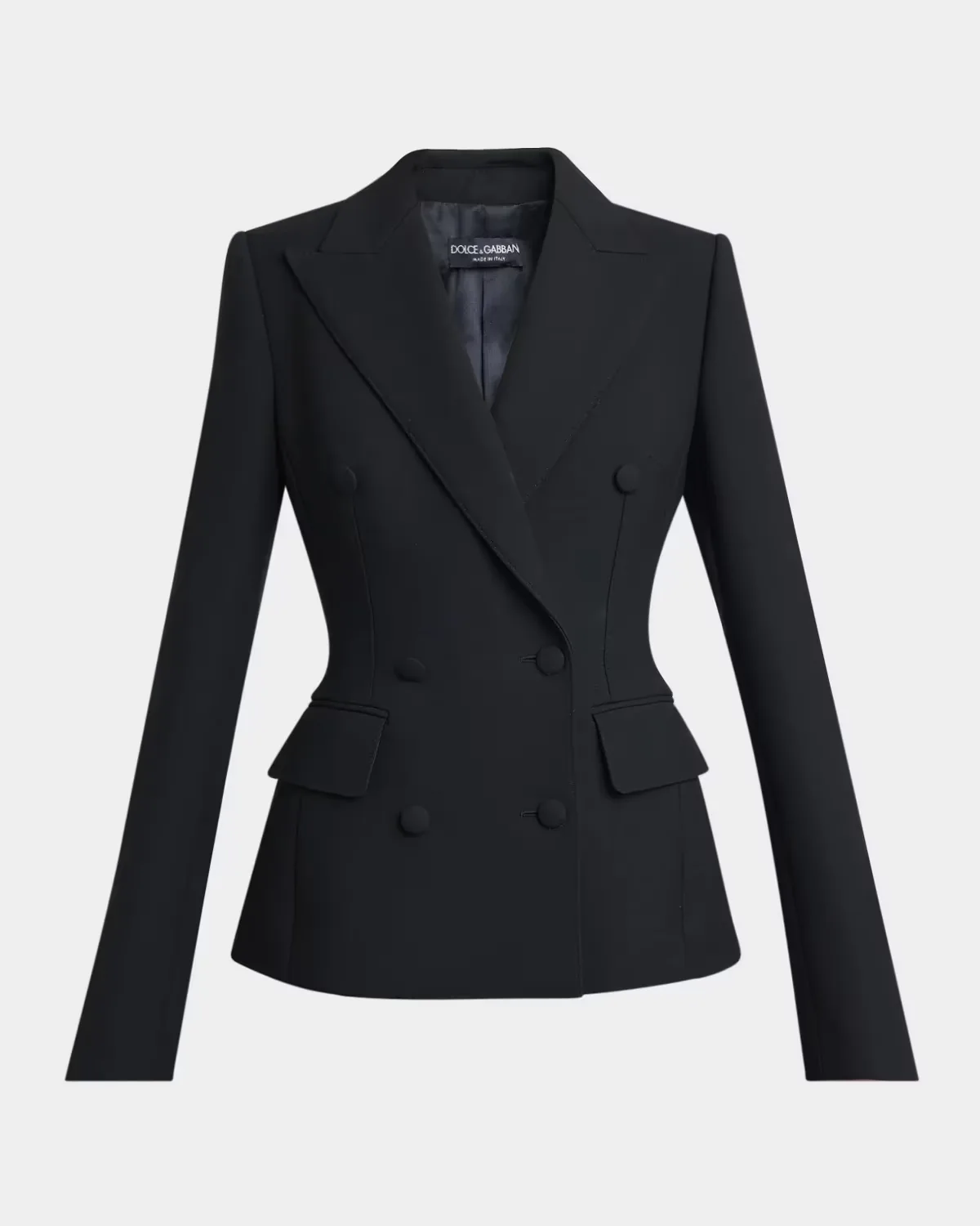 Double Crepe Slim Double-Breasted Jacket by Dolce & Gabbana