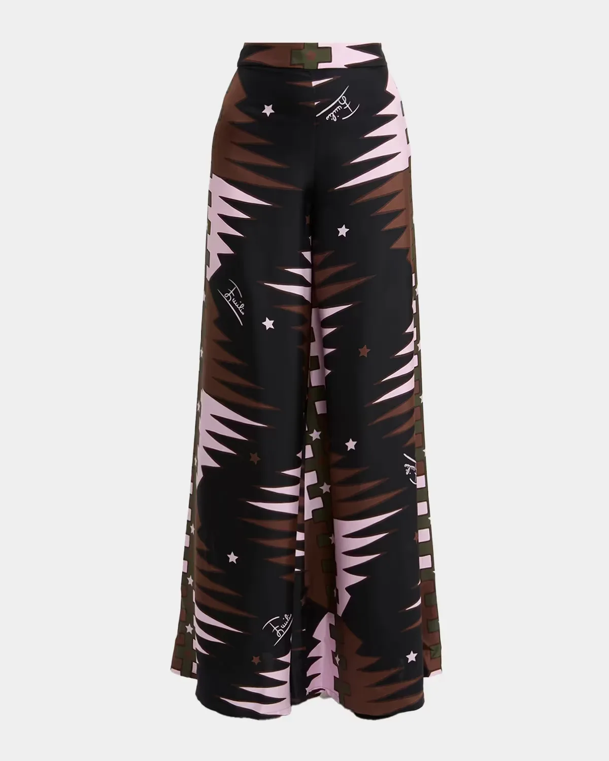 Printed Silk Twill Pants by Pucci