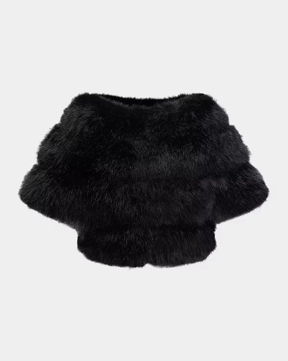 Faux-Fur Cropped Sleeve Bolero by Gorski