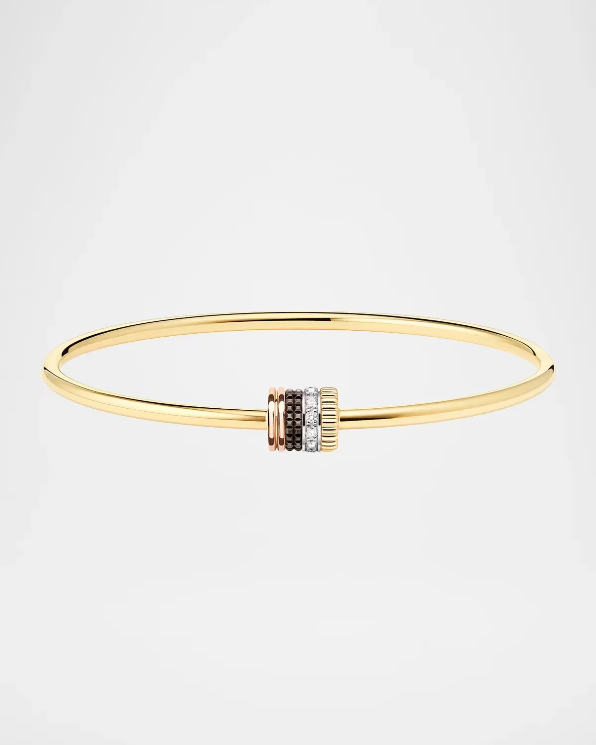 Quatre 18K Gold Diamond Bangle Bracelet by Boucheron