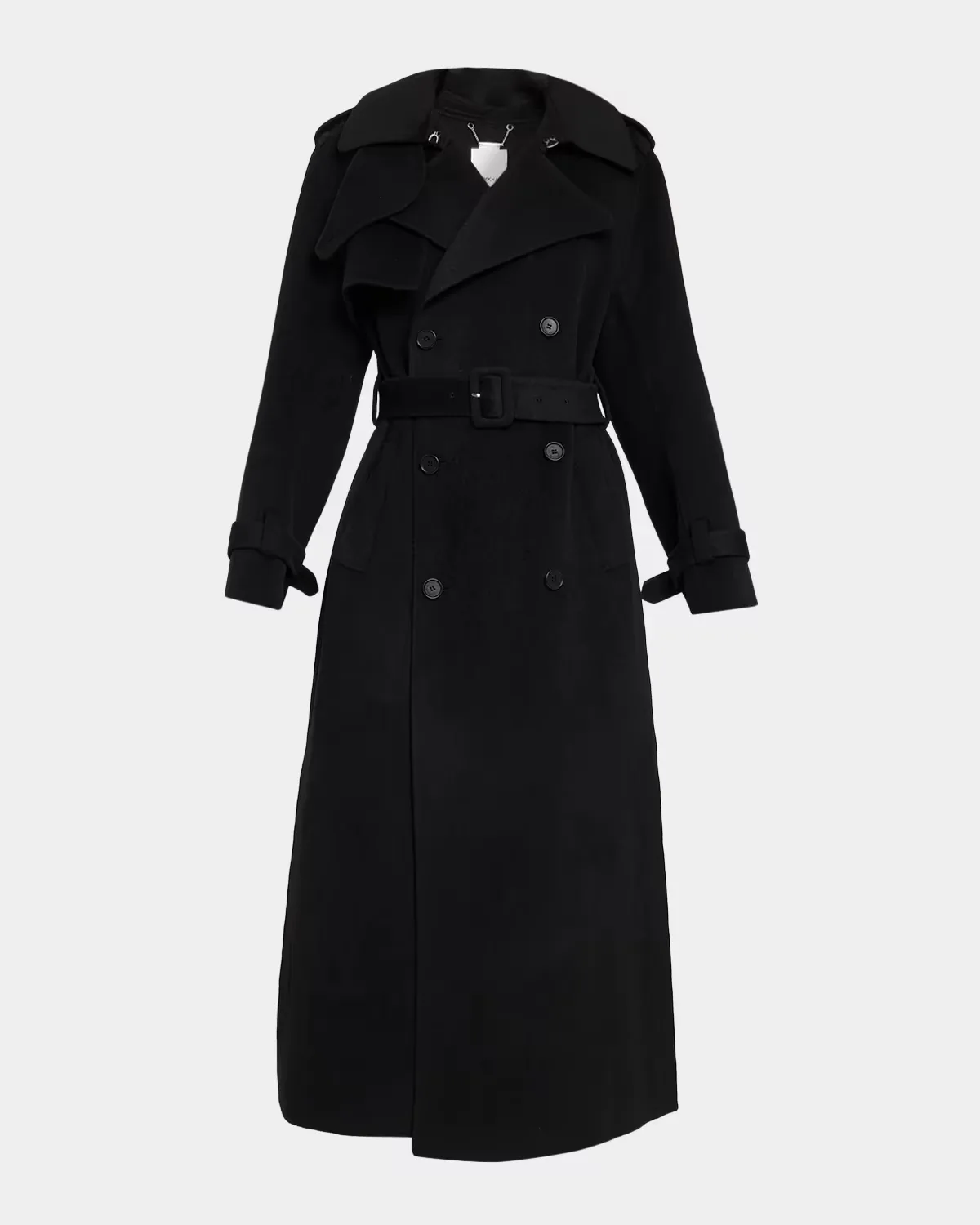 Rumi Wool-Blend Belted Long Coat by SIMKHAI