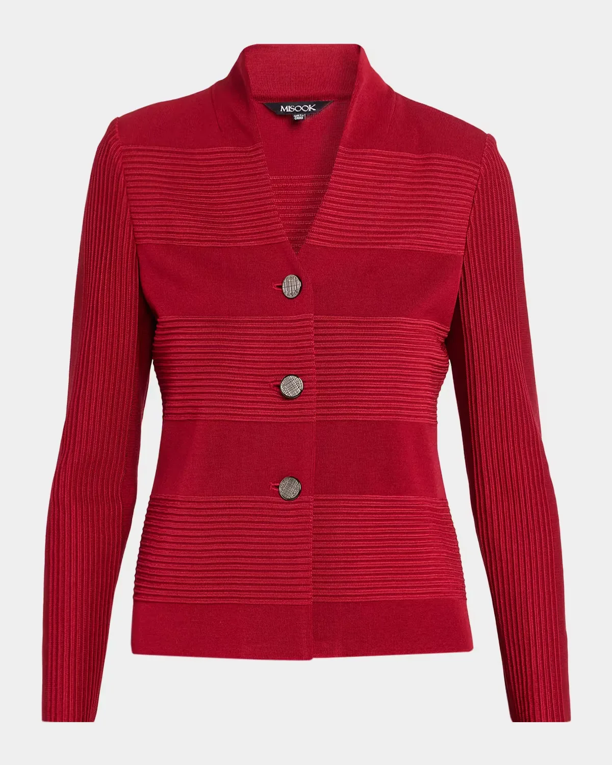 Ottoman-Knit Jacket by Misook