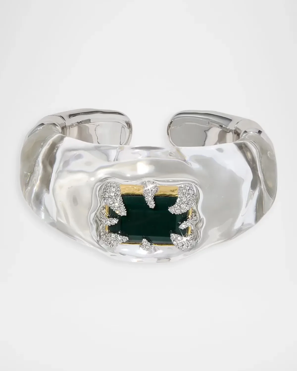 Silverlake 18K Yellow Gold & Lucite Cuff by Alexis Bittar