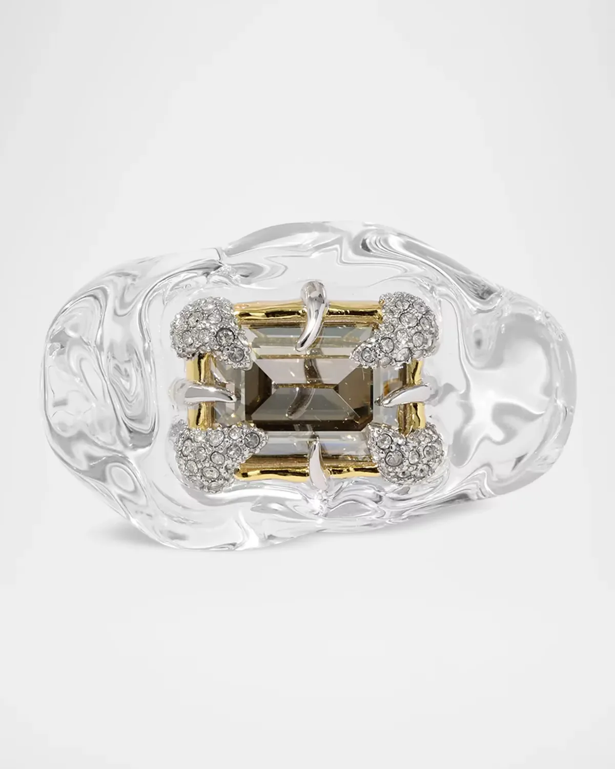 Silverlake Lucite Baguette Ring by Alexis Bittar
