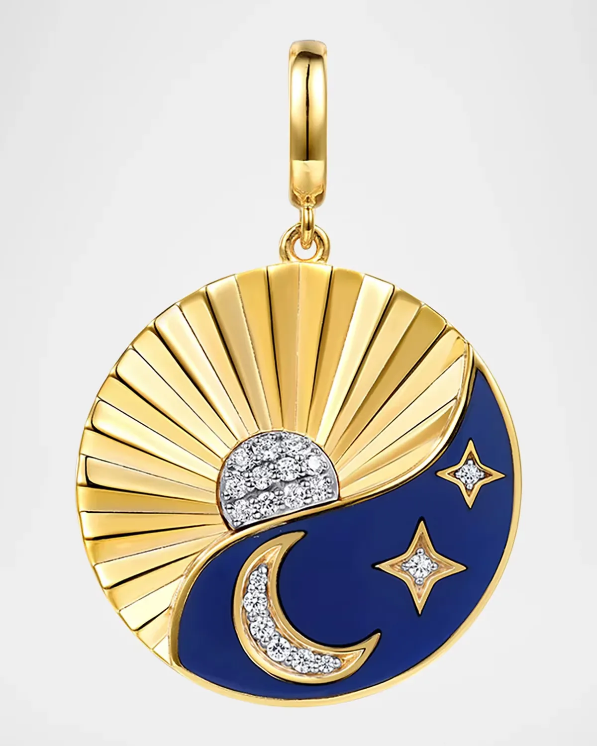 14K Yellow & White Gold 0.15 TCW Diamond Medallion Charm by Gabriel