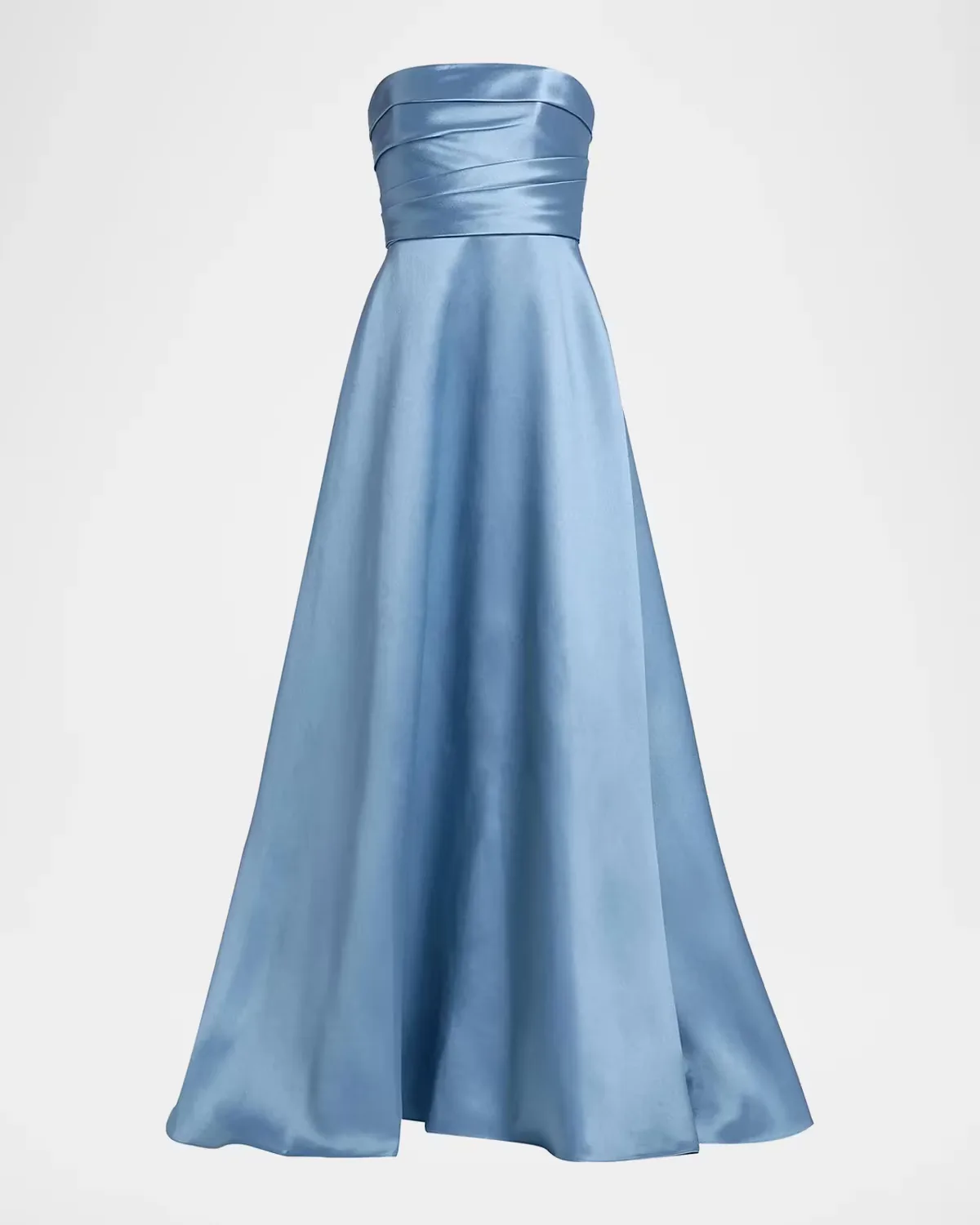 Satin Strapless Fit & Flare Gown by Amsale