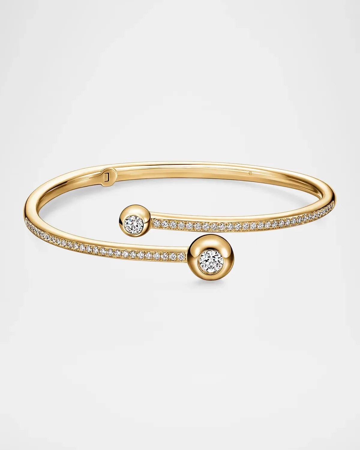Dream 18K Yellow Gold Diamond Bypass Pave Bracelet by fire