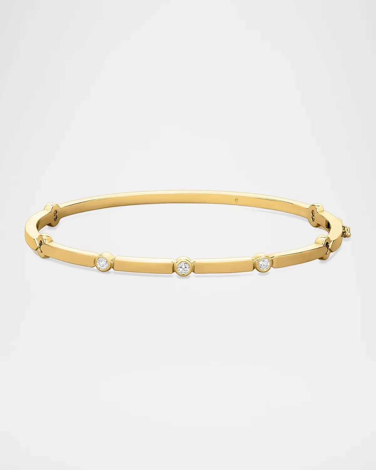 Copley 18K Yellow Gold Multi-Diamond Bangle