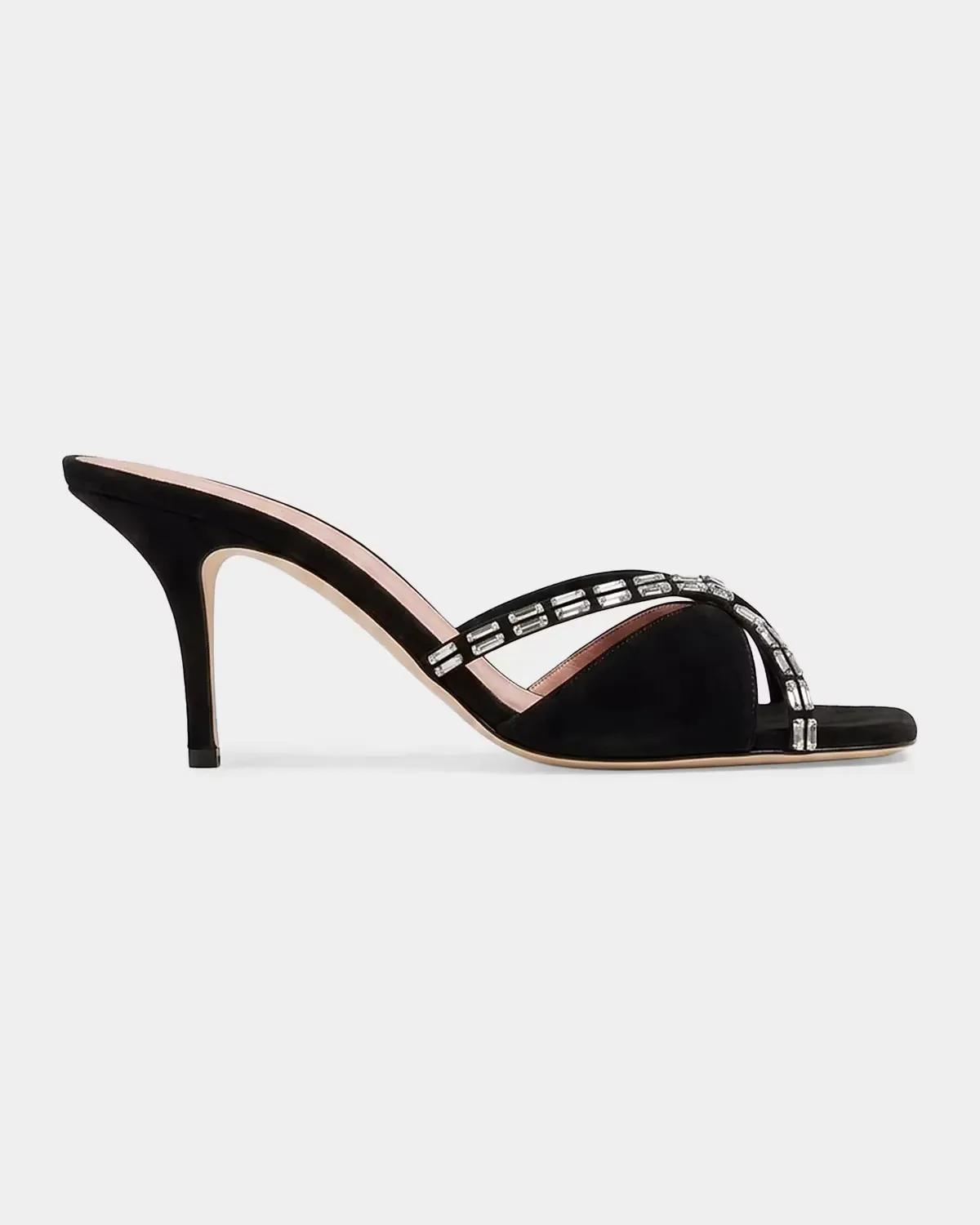 Penn 70MM Embellished Suede Sandals by Malone Souliers