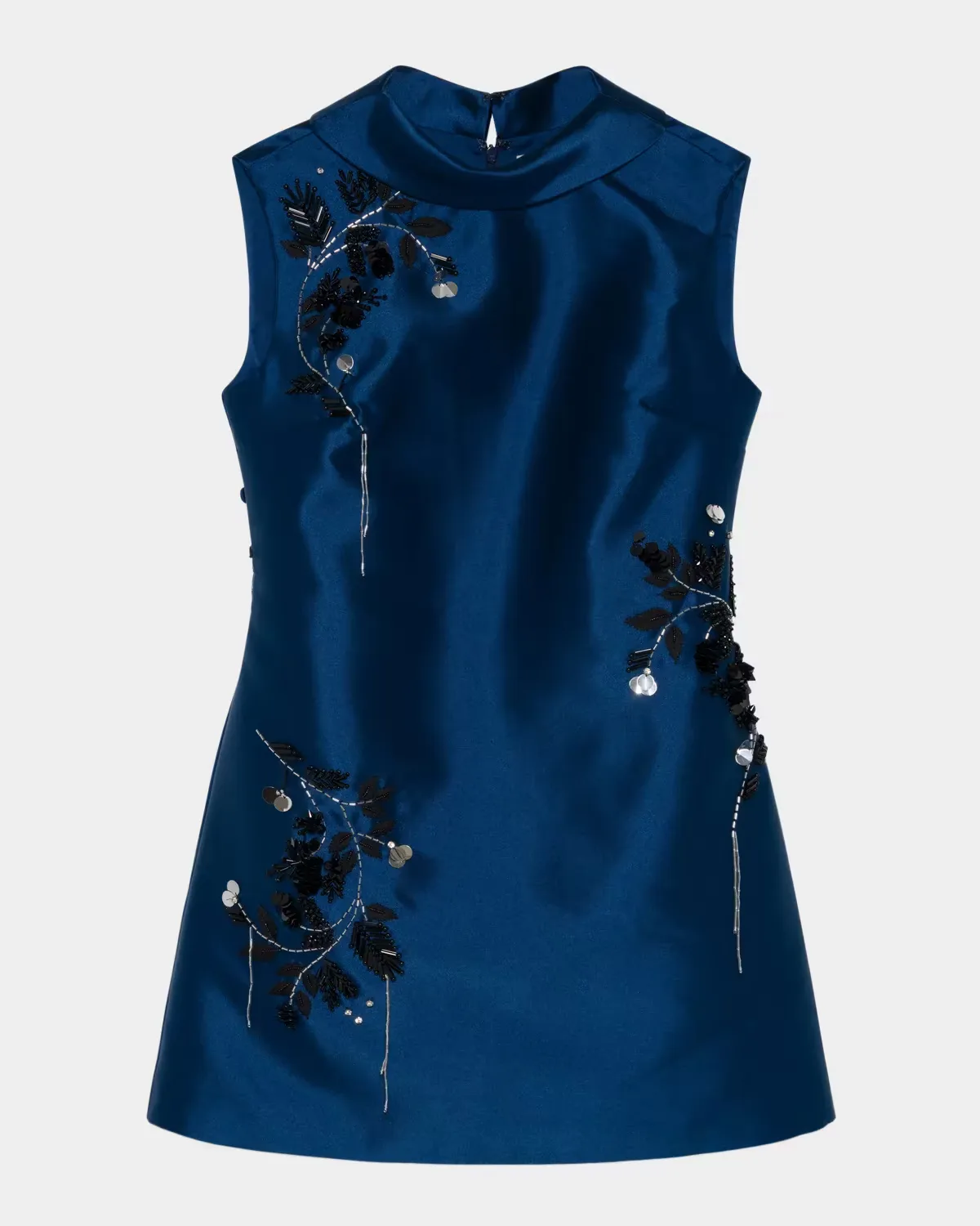 Renza Embellished Satin Mini Dress by SIMKHAI