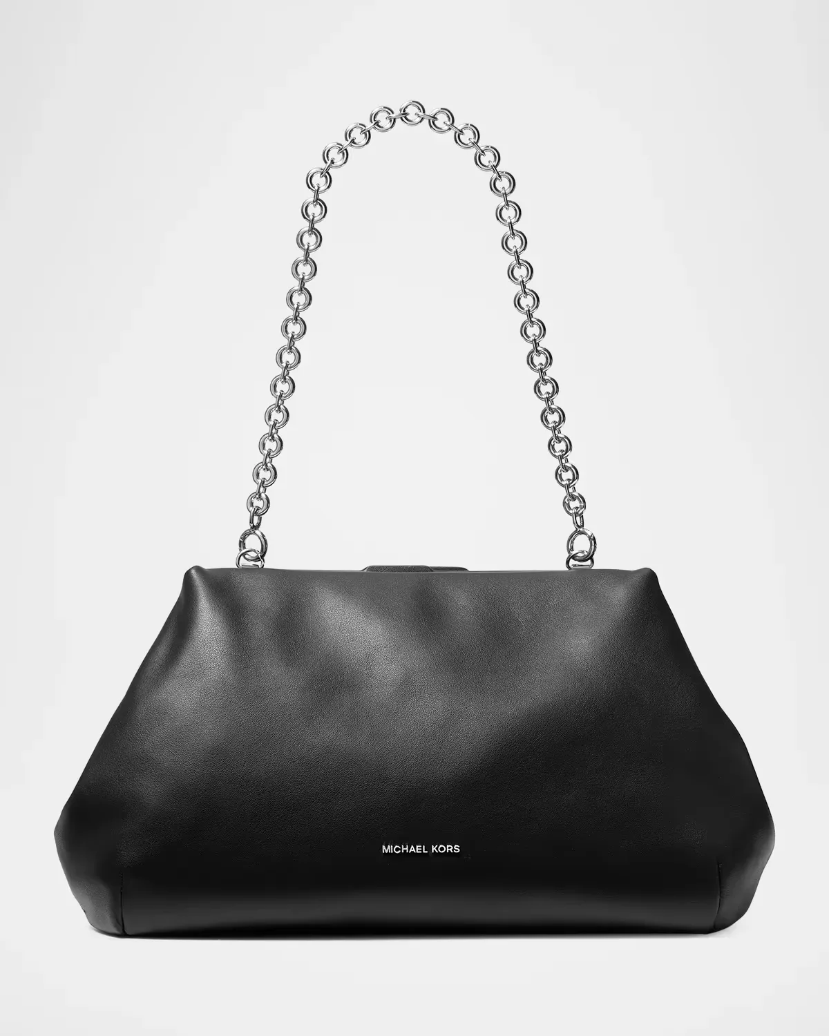 Goldie Large Cloud Leather Frame Clutch by MICHAEL Michael Kors