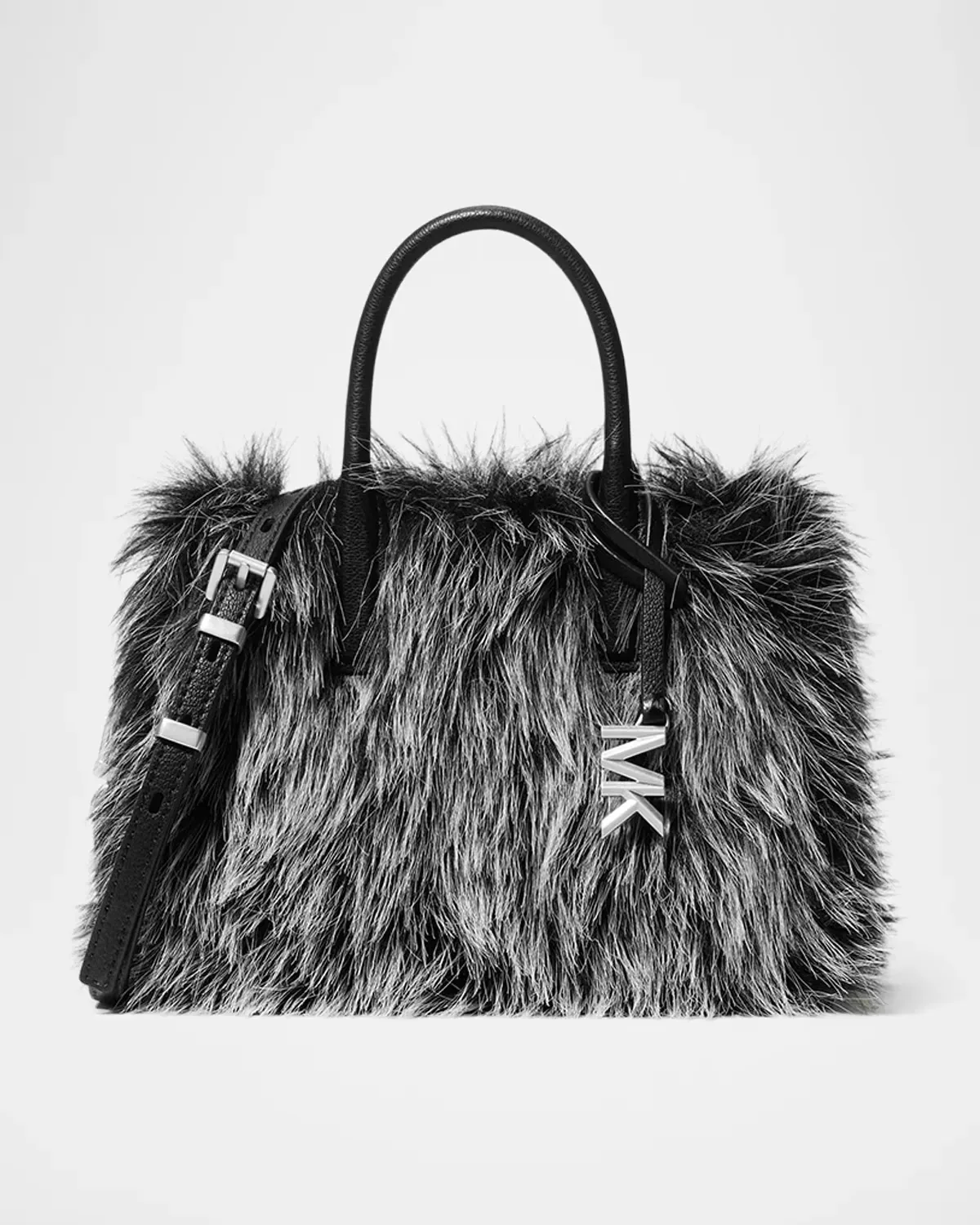 Laila Medium Faux-Fur Satchel Bag by MICHAEL Michael Kors