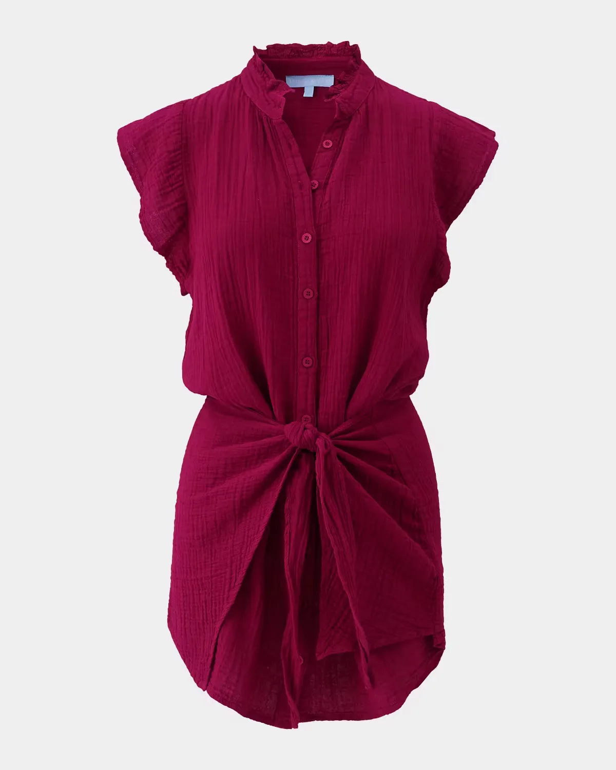 Lucinda Gauze Mini Shirtdress by Melissa Odabash