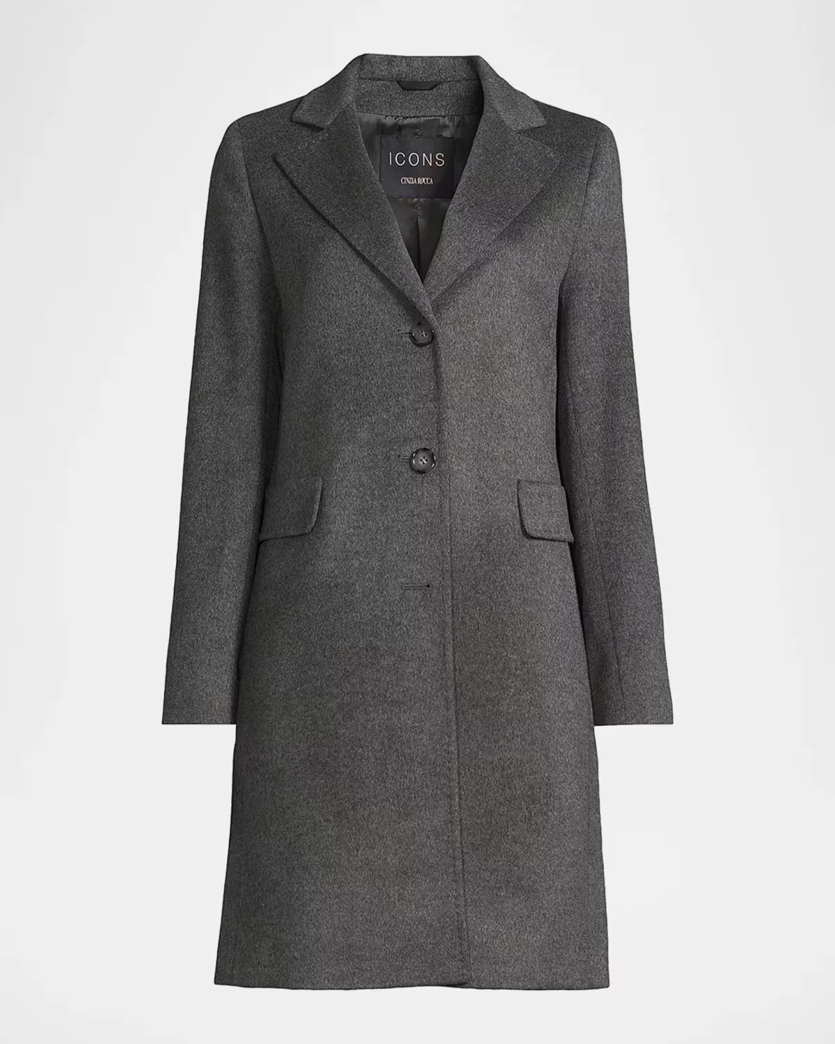 Icons Wool-Cashmere Mid-Length Coat by Cinzia Rocca