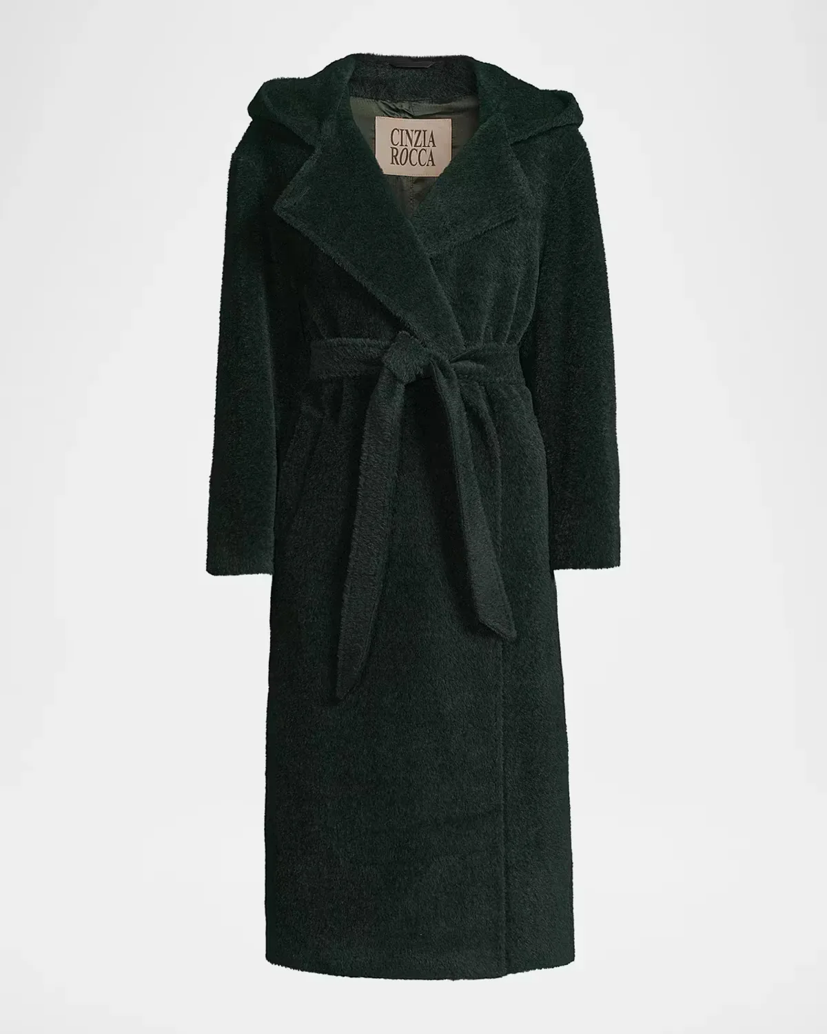 Belted Hooded Coat by Cinzia Rocca