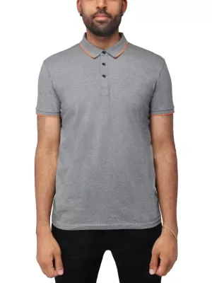 Short Sleeve Snap-Placket Polo by X